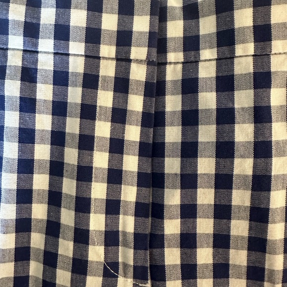 Brooks Brothers Fleece Blue & White Gingham Check ‘Red Fleece’ Pants Size 8 - Picture 2 of 7